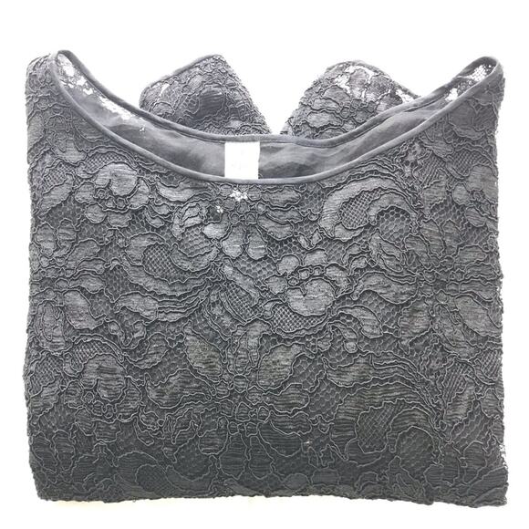 Vintage Ungaro parallele Paris Elegant Black Lace Women 14 Top made in Italy - Picture 11 of 11